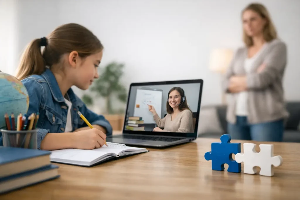 When Online Tutors for Curriculum Gaps Help Most
